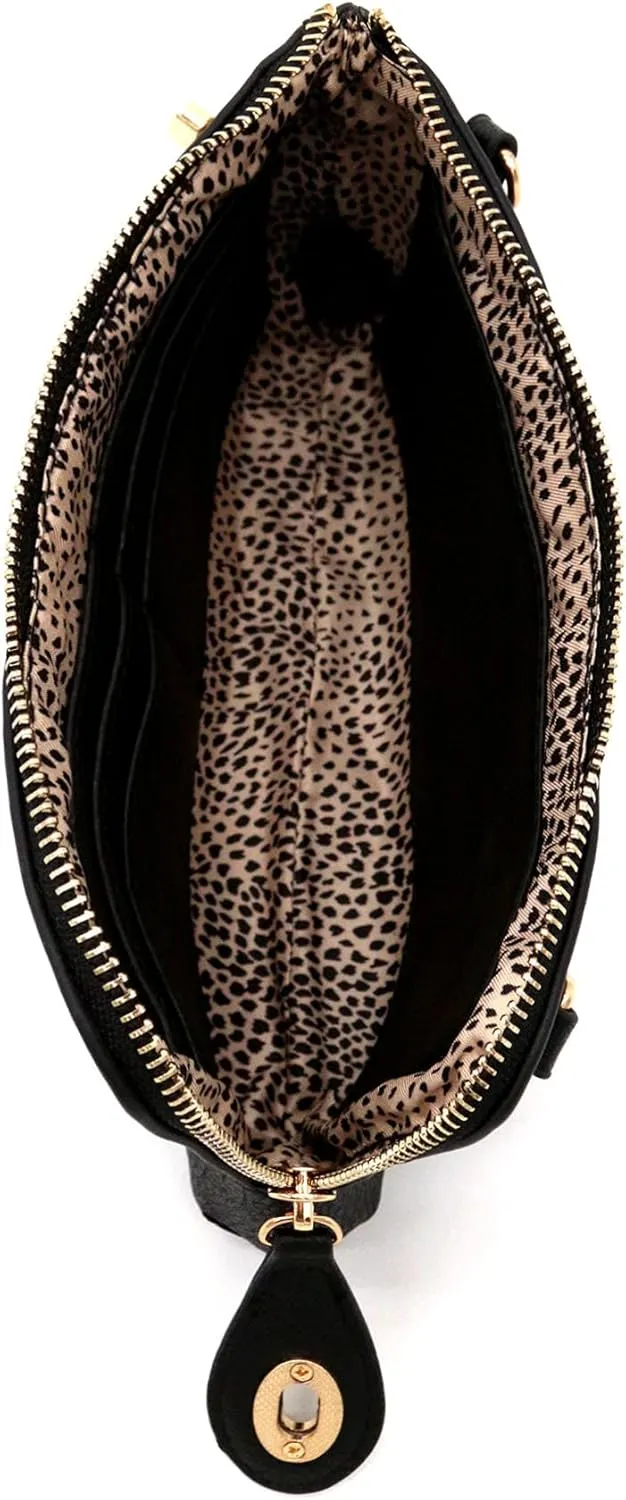 LOVESOME Women's Small Crossbody Bag Wristlet Clutch