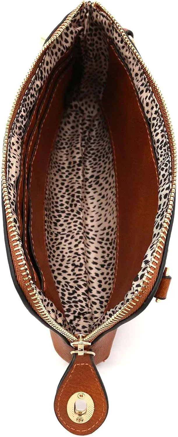 LOVESOME Women's Small Crossbody Bag Wristlet Clutch