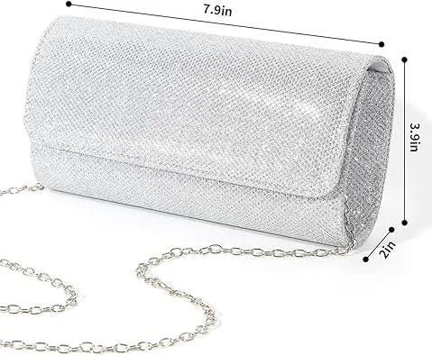 lovyoCoCo Evening Bag Clutch Purses for Women Ladies Sparkling Party Handbag Wedding Bag