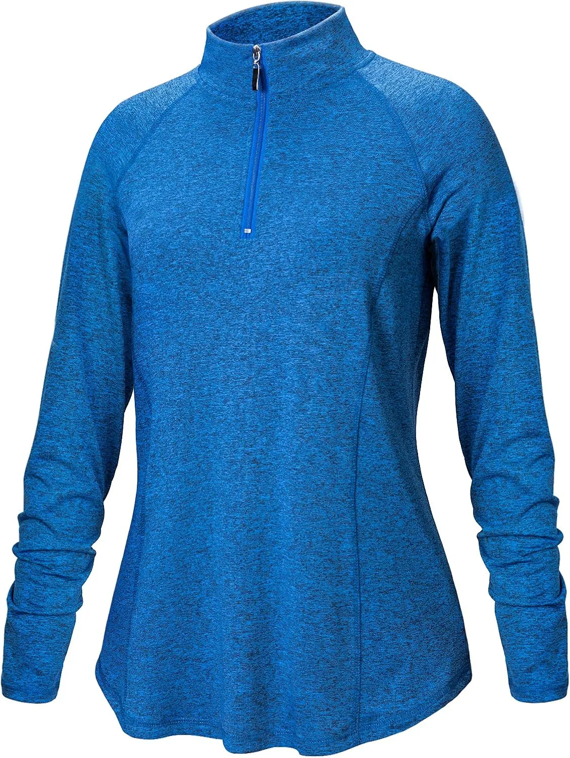 LURANEE Womens UPF 50  Long Sleeve 1/4 Zip Pullover Athletic Hiking Running Workout Tops