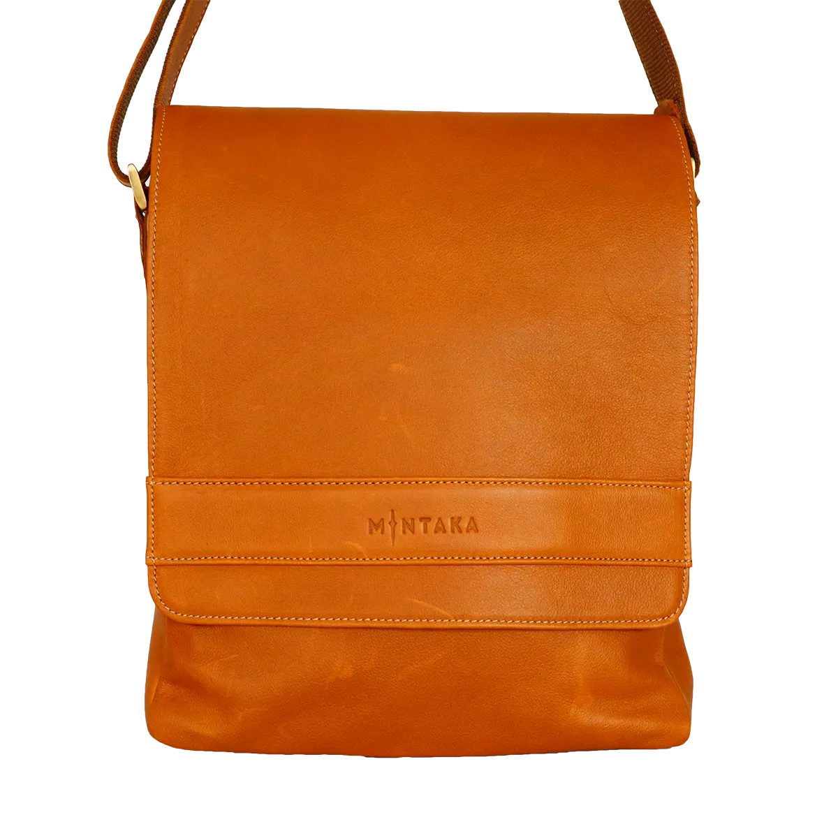 Mac Messenger Leather Crossbody Satchel