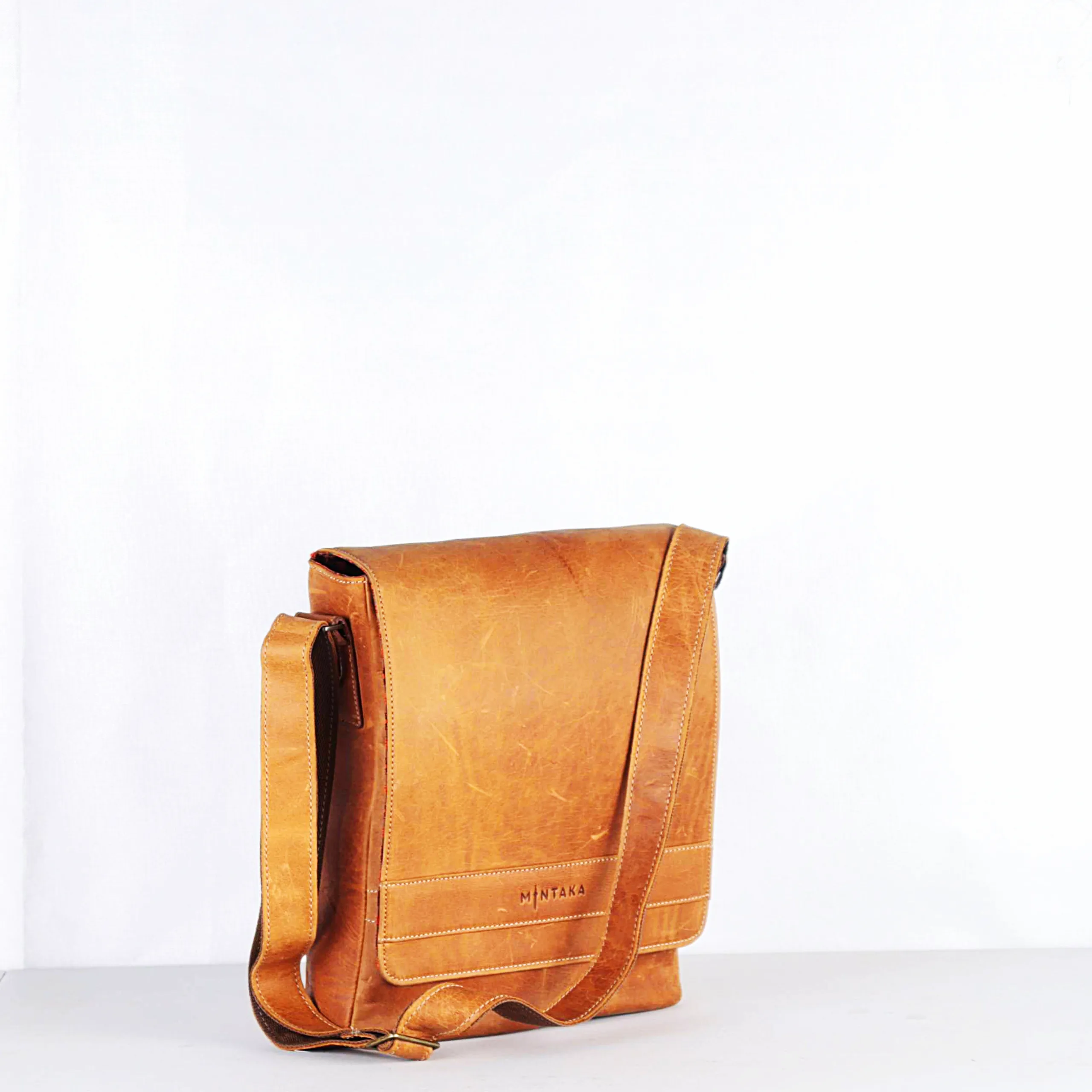 Mac Messenger Leather Crossbody Satchel