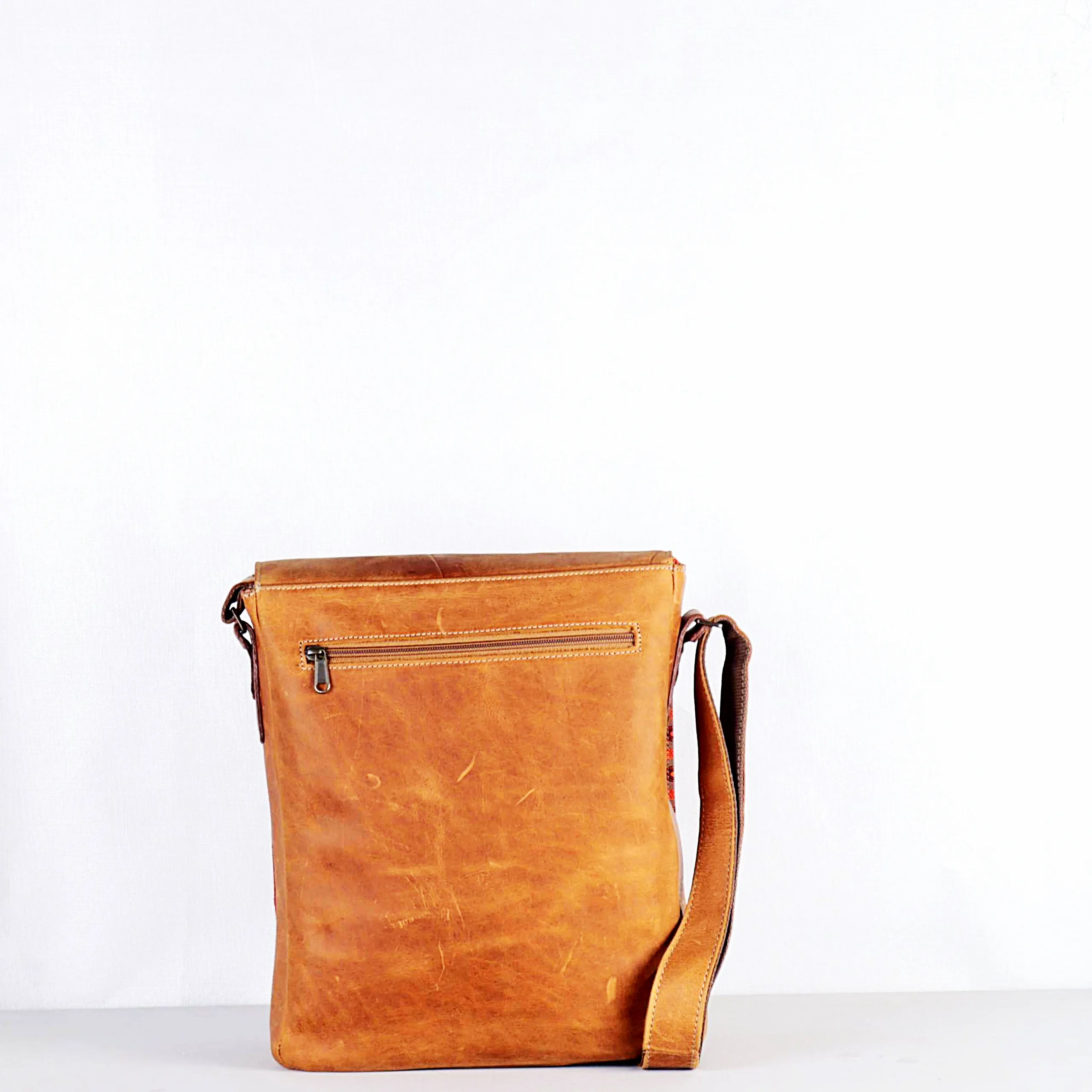 Mac Messenger Leather Crossbody Satchel