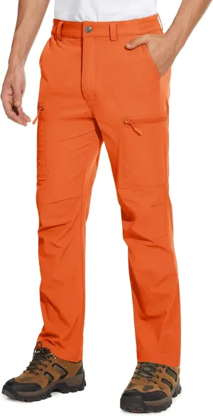 MAGCOMSEN Men's Hiking Pants 6 Pockets,Water Resistant Ripstop Outdoor Pants,Lightweight Quick Dry Fishing Work Pants