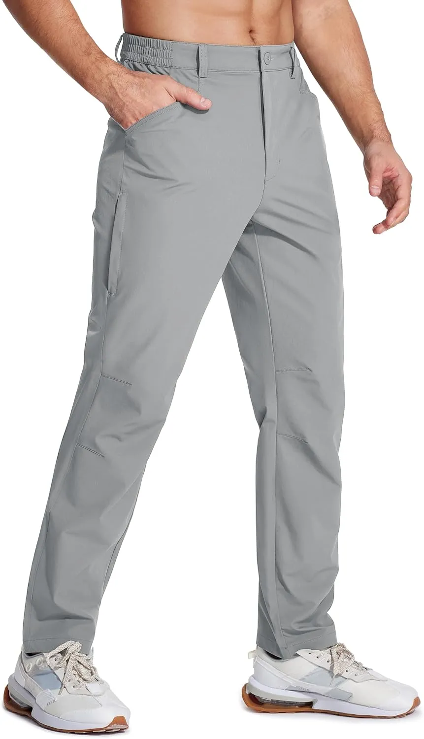 MAGCOMSEN Men's Lightweight Hiking Pants with 4 Pockets Water Resistant Quick Dry Fishing Travel Work Outddoor Pants