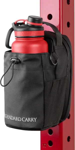 Magnetic Gym Bag for Men and Women | Hold 40oz Water Bottle While Still Securing Valuable | Keep Bag Off The Floor with Magnetic Attachment [Black]