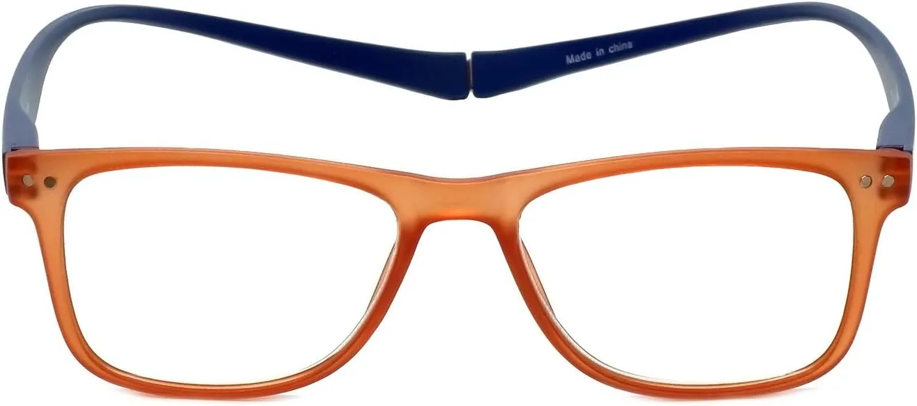 Magz Astoria Classic Square Reading Glasses Men Women Single Power Readers Neck Hanging Magnetic Snap It Rear Connecting