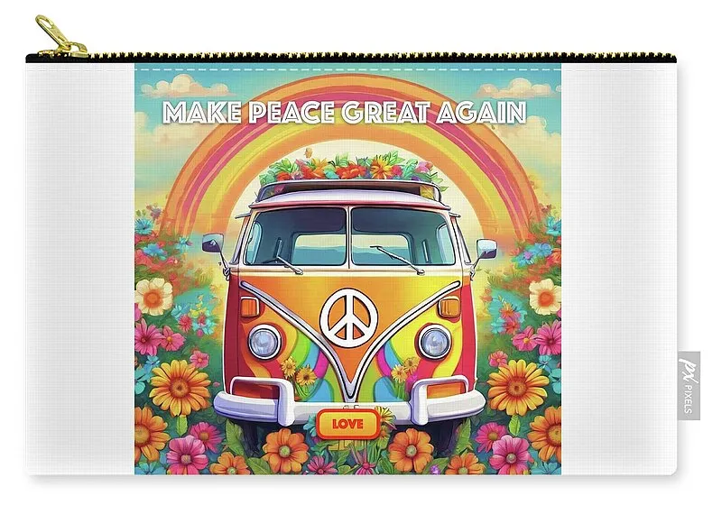 MAKE PEACE GREAT AGAIN - Love Van - Zip Pouch