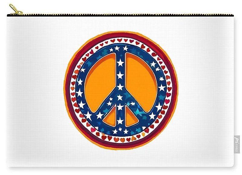 MAKE PEACE GREAT AGAIN - Patriotic Peace - Zip Pouch