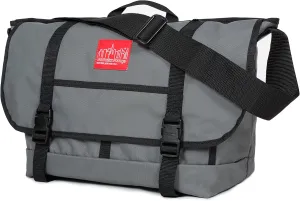 Manhattan Portage Downtown NY Messenger Bag (LG) Features Packed In Cordura High Performance Polyester (Grey)