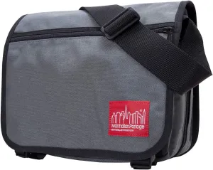 Manhattan Portage Europa Messenger Bag (SM) Expandable With Laptop Sleeve Water Resistant Luggage Attachment 1000D Cordura For Work College Travel (Grey)