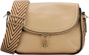 Marc Jacobs The Groove Leather Mini Messenger Crossbody Bag (Iced Coffee)