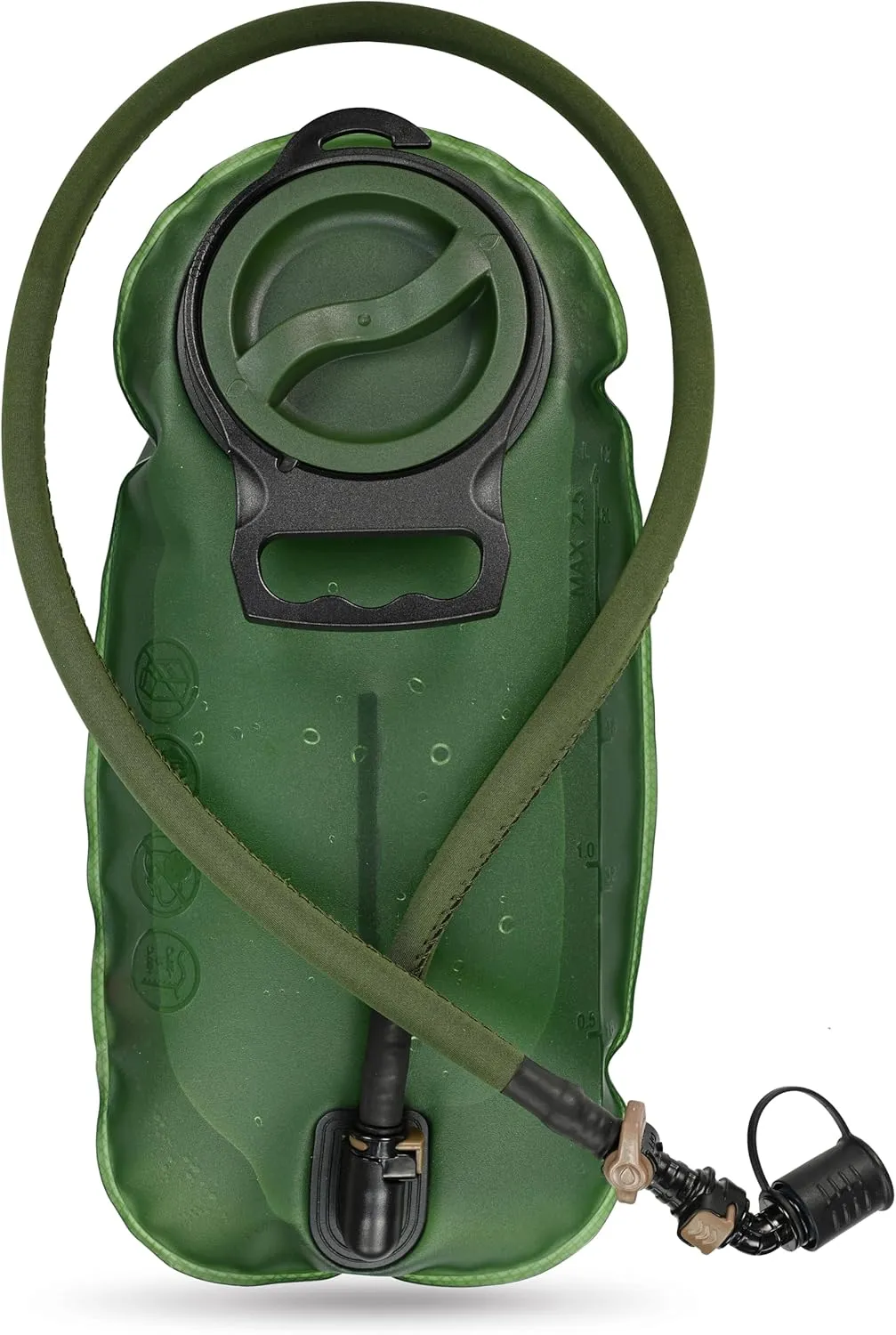 MARCHWAY 2L/2.5L/3L TPU Hydration Bladder, Ultra Durable Water Reservoir Bag with Insulated Tube for Hydration Pack for Cycling, Hiking, Running, Climbing, Biking