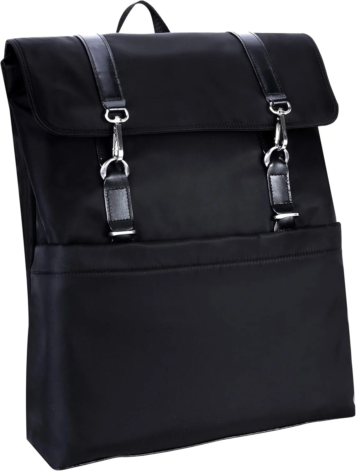 McKlein 17" Nylon Flap Over Laptop Backpack- ELEMENT- Black