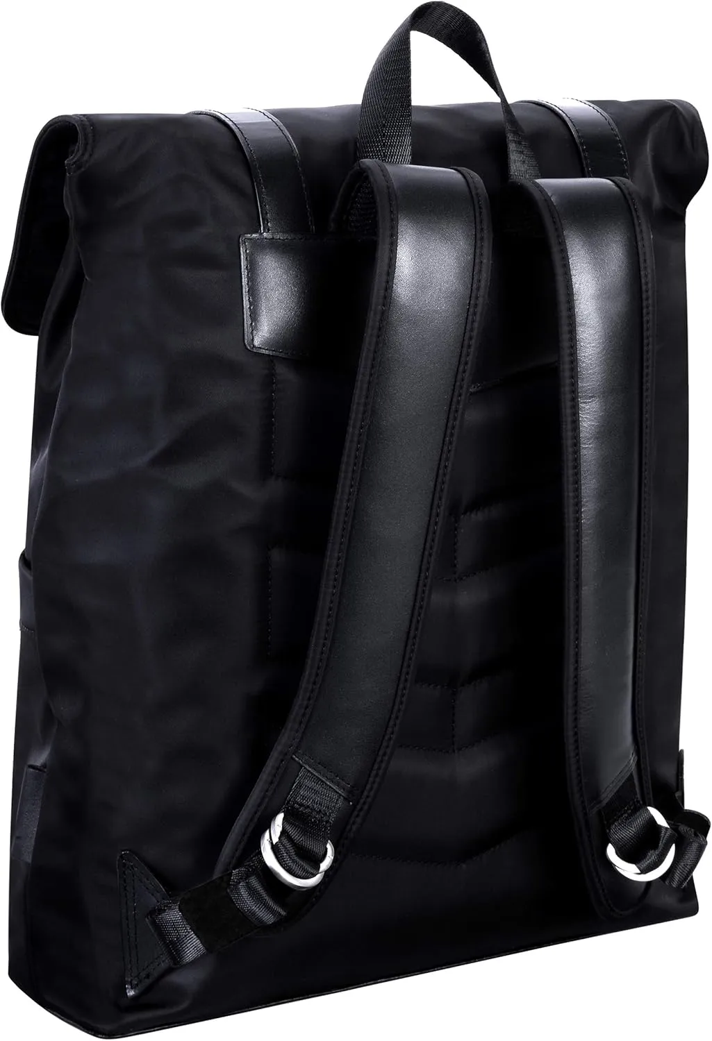 McKlein 17" Nylon Flap Over Laptop Backpack- ELEMENT- Black