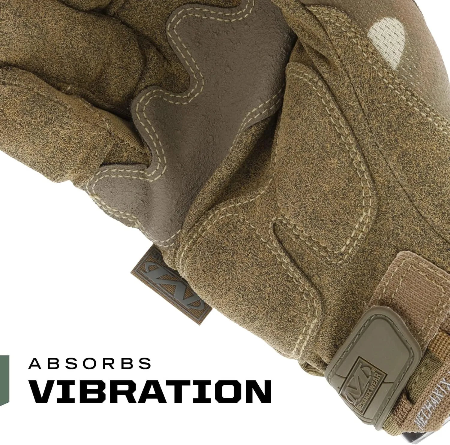 Mechanix Wear: M-Pact Tactical Gloves with Secure Fit, Touchscreen Capable Safety Gloves for Men, Work Gloves with Impact Protection and Vibration Absorption (Camouflage - MultiCam, Medium)