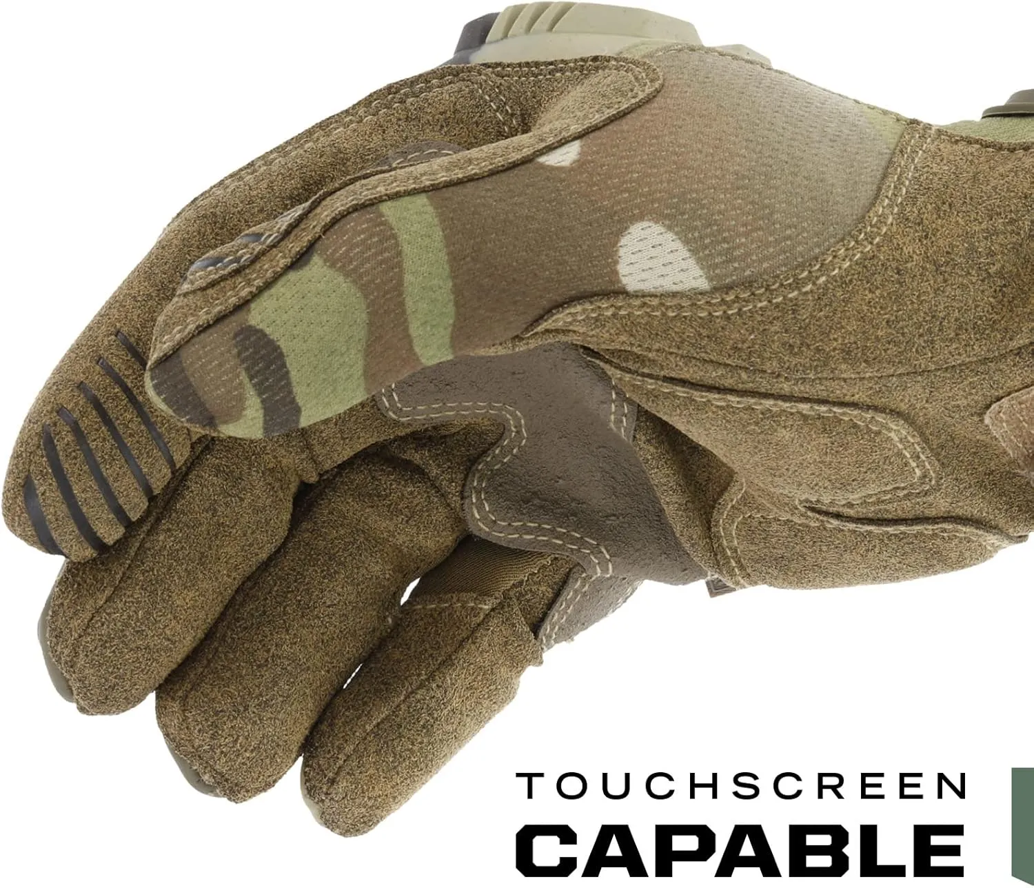 Mechanix Wear: M-Pact Tactical Gloves with Secure Fit, Touchscreen Capable Safety Gloves for Men, Work Gloves with Impact Protection and Vibration Absorption (Camouflage - MultiCam, Medium)