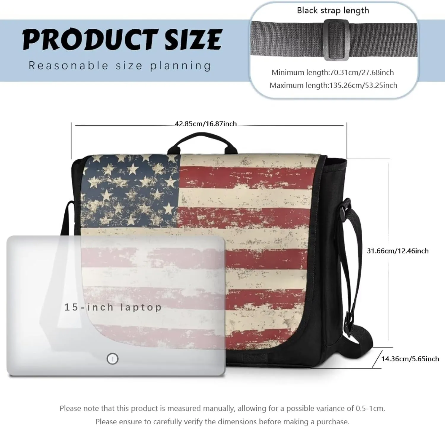 Medium Crossbody Bag with Flap Top with Adjustable Strap For Daily Use