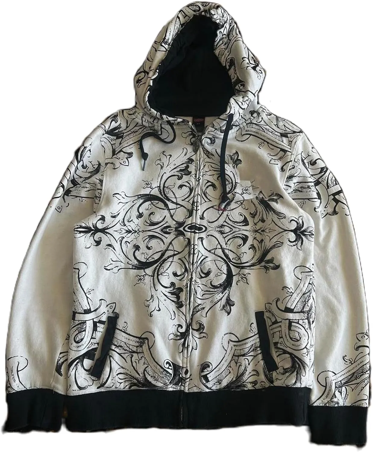 Meiweileya Women's Y2k Grunge Skull Graphic Zip Up Hoodies Emo Goth Skeleton Jacket Long Sleeve
