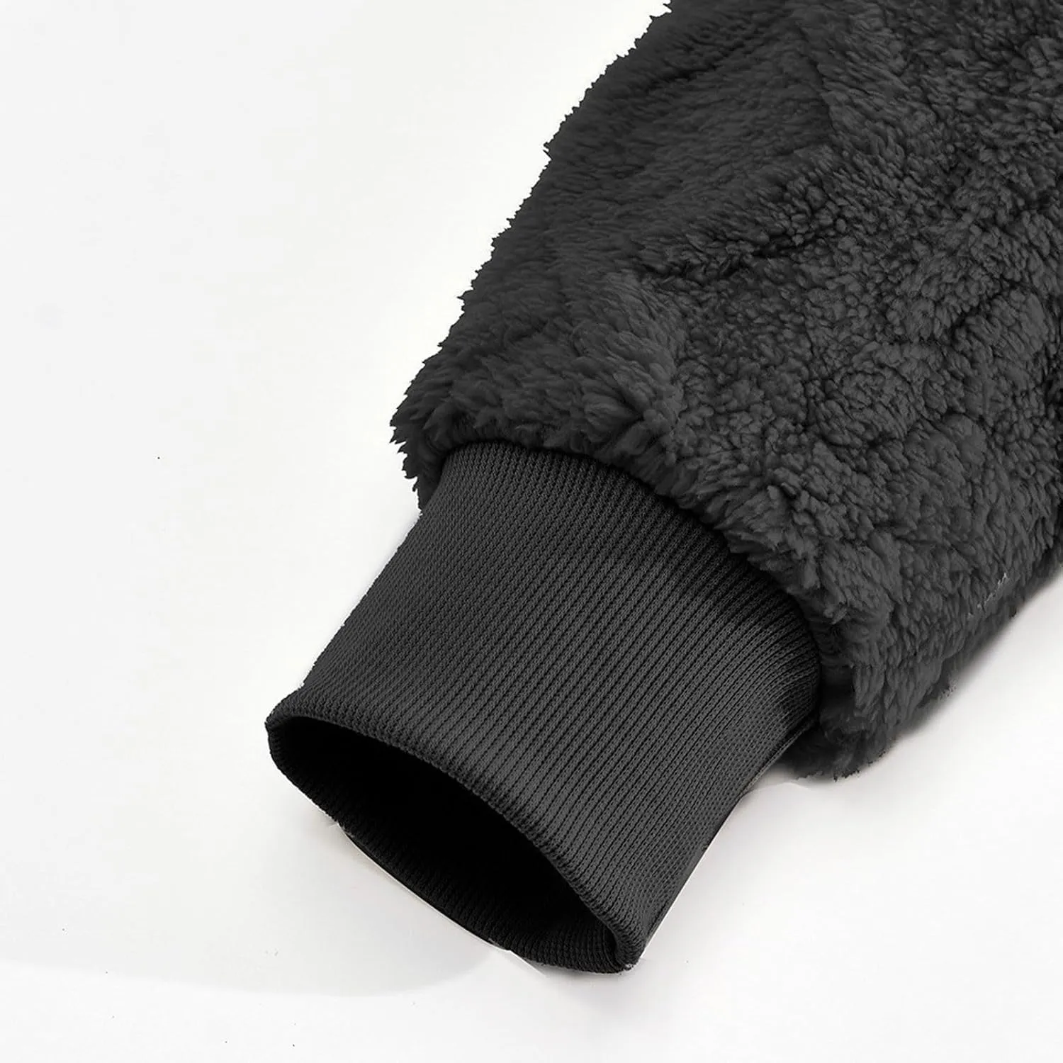 Men Fleece Hoodie Warm Thick Big And Tall Winter Pullover Tops Geometric Texture Heavyweight Thermal Pullover Sweater
