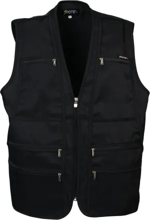 Men's 9 Pockets Work Utility Vest Military Photo Safari Travel Vest Workwear Jacket