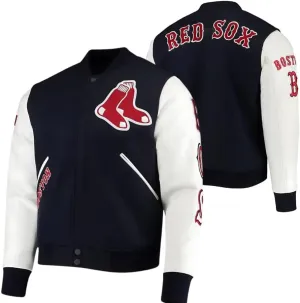 Men’s Baseball Boston Red Fox MA-1 Bomber Jacket | Baseball College Lettermen Varsity Jacket