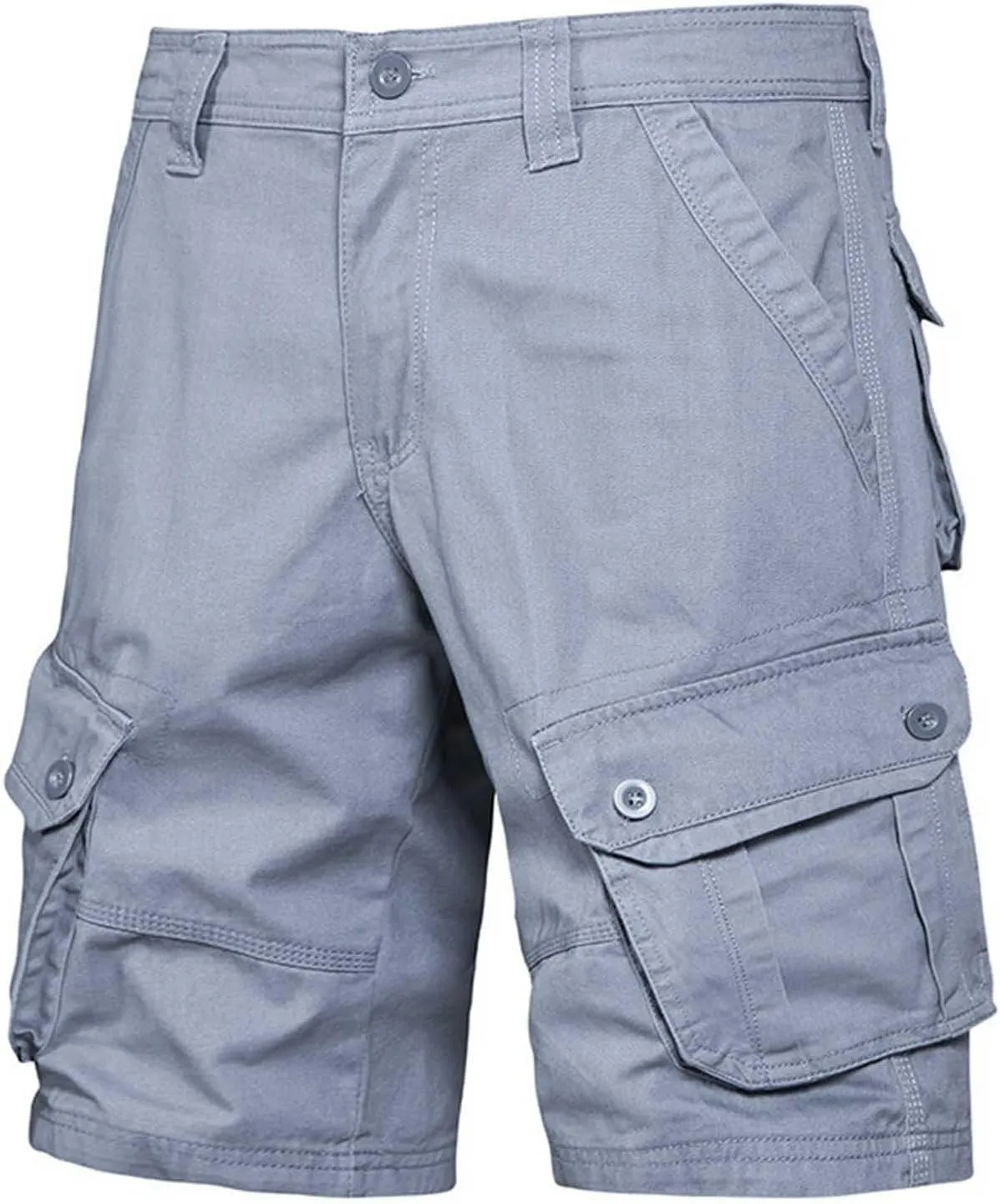 Men's Big and Tall Shorts Cargo Utility Design Stretch Fabric Heavy Duty Outdoor Casual Summer Wear