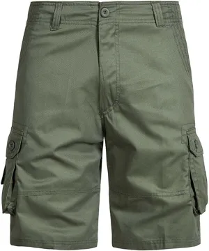 Mens Cargo Shorts Durable Workwear Stretch Waist Outdoor Utility Pockets Casual Summer Hiking Shorts for Men
