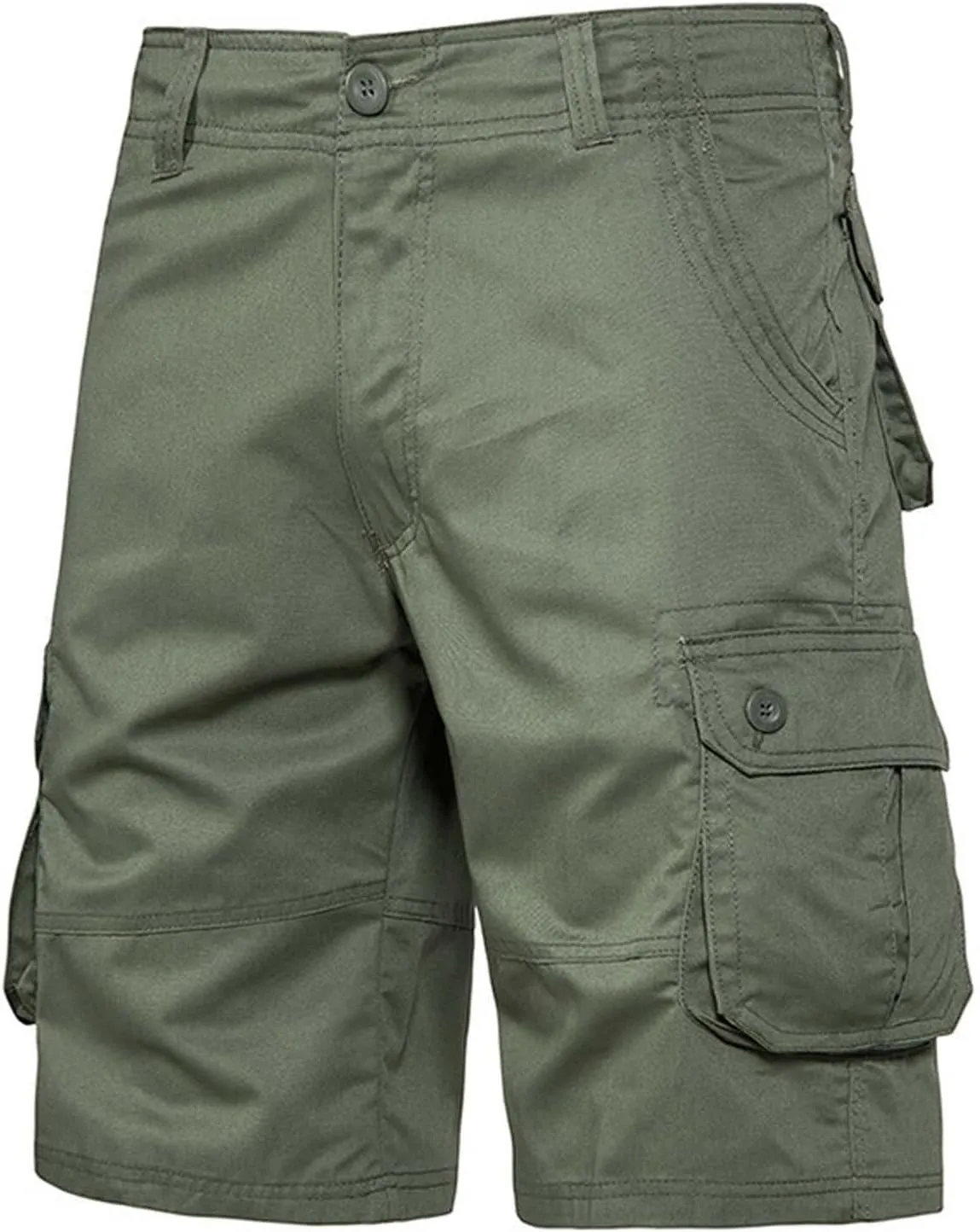 Mens Cargo Shorts Durable Workwear Stretch Waist Outdoor Utility Pockets Casual Summer Hiking Shorts for Men