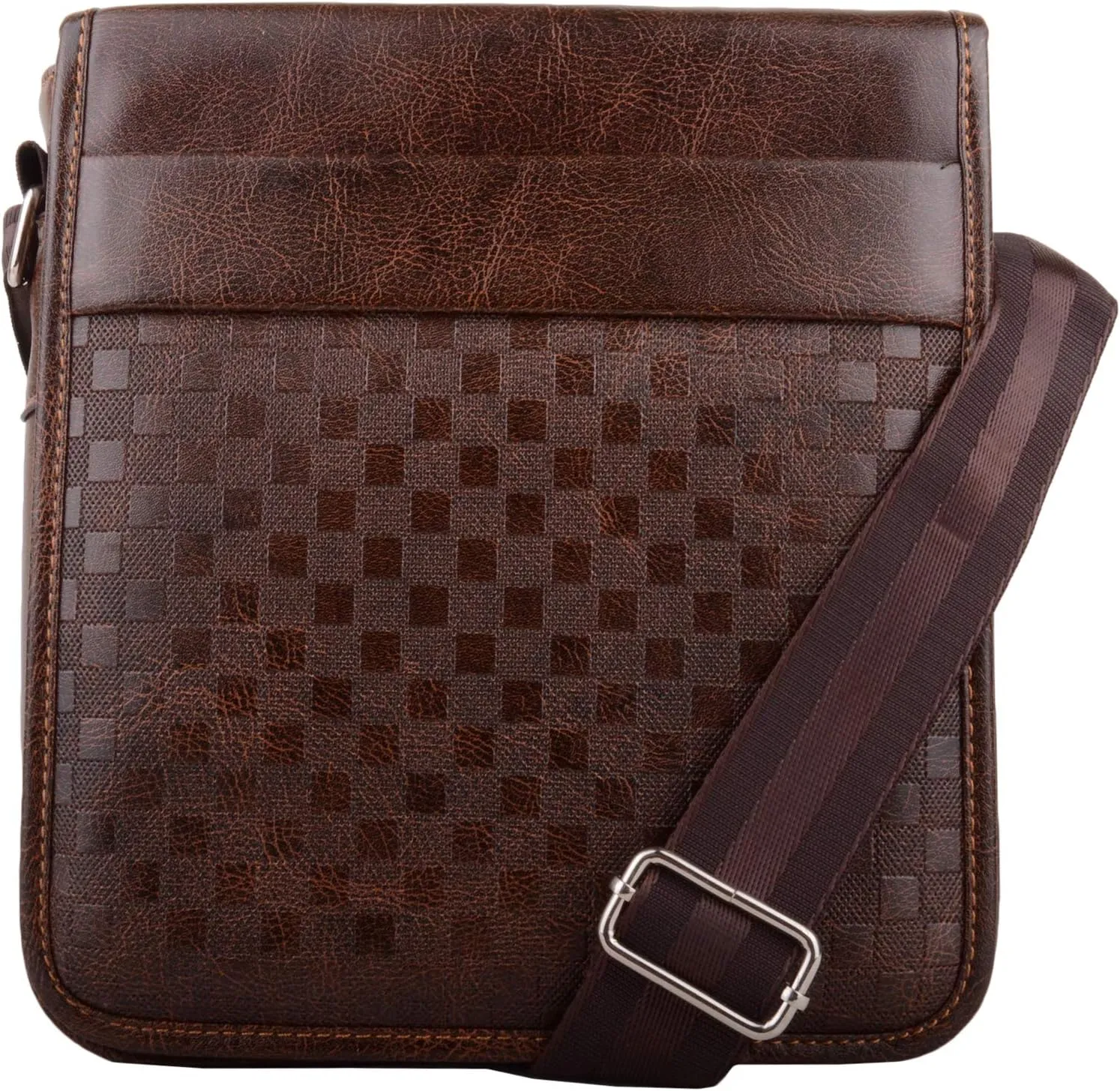 Mens Faux Leather Professional Business Smart Cross Body/Messenger/Shoulder Bag