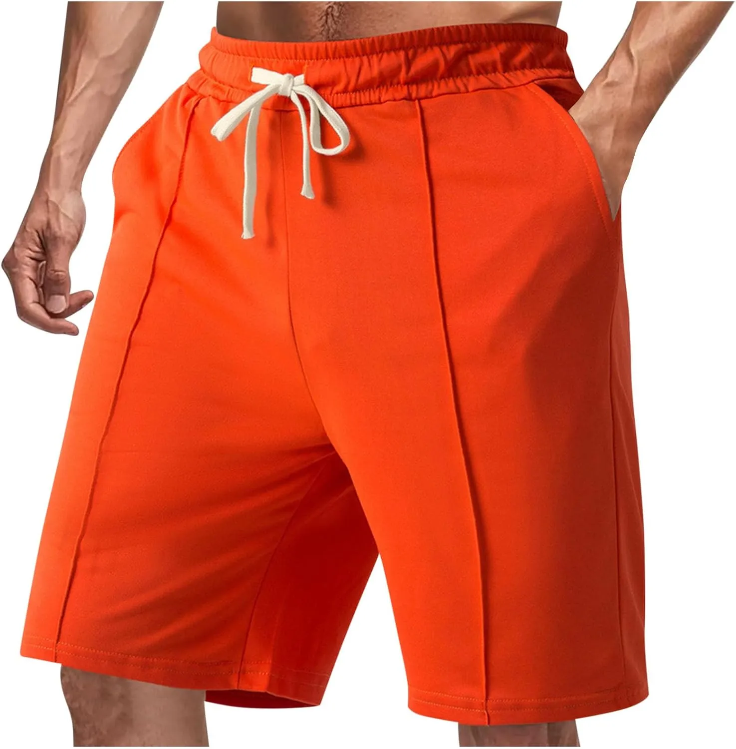 Men's Golf Shorts Quick Dry with Pockets Breathable Lightweight Casual Activewear Drawstring Elastic Outdoor Trunks