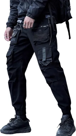 Men's Jogger Pants Punk Cargo Baggy Techwear Streetwear Hip Hop Couple Women Unisex Sports Casual Pants