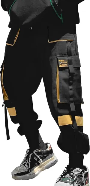 Men's Jogger Pants Punk Cargo Baggy Techwear Streetwear Hip Hop Couple Women Unisex Sports Casual Pants