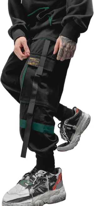Men's Jogger Pants Techwear Hip Hop Harem Pants Streetwear Tactical Track Pants with Drawstring