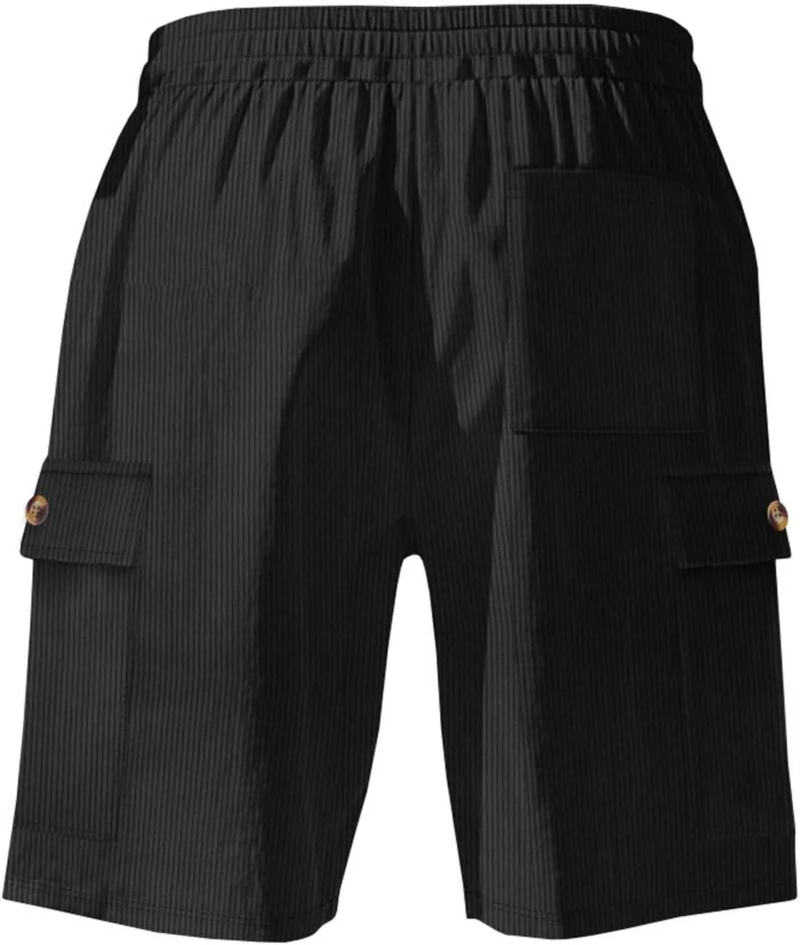 Men's Shorts Cargo Military Style Utility Workwear Elastic Waistband Breathable Fabric Big and Tall Fit