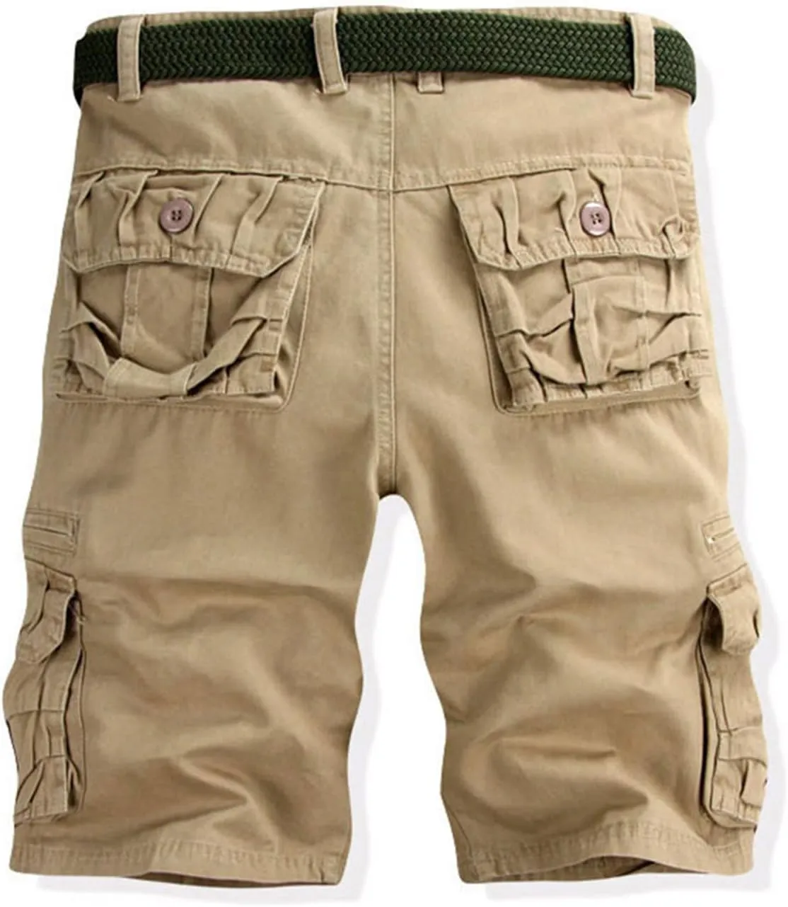Men's Stretch Cargo Shorts Military Tactical Utility Pockets Big and Tall Fit Comfortable Workwear Shorts