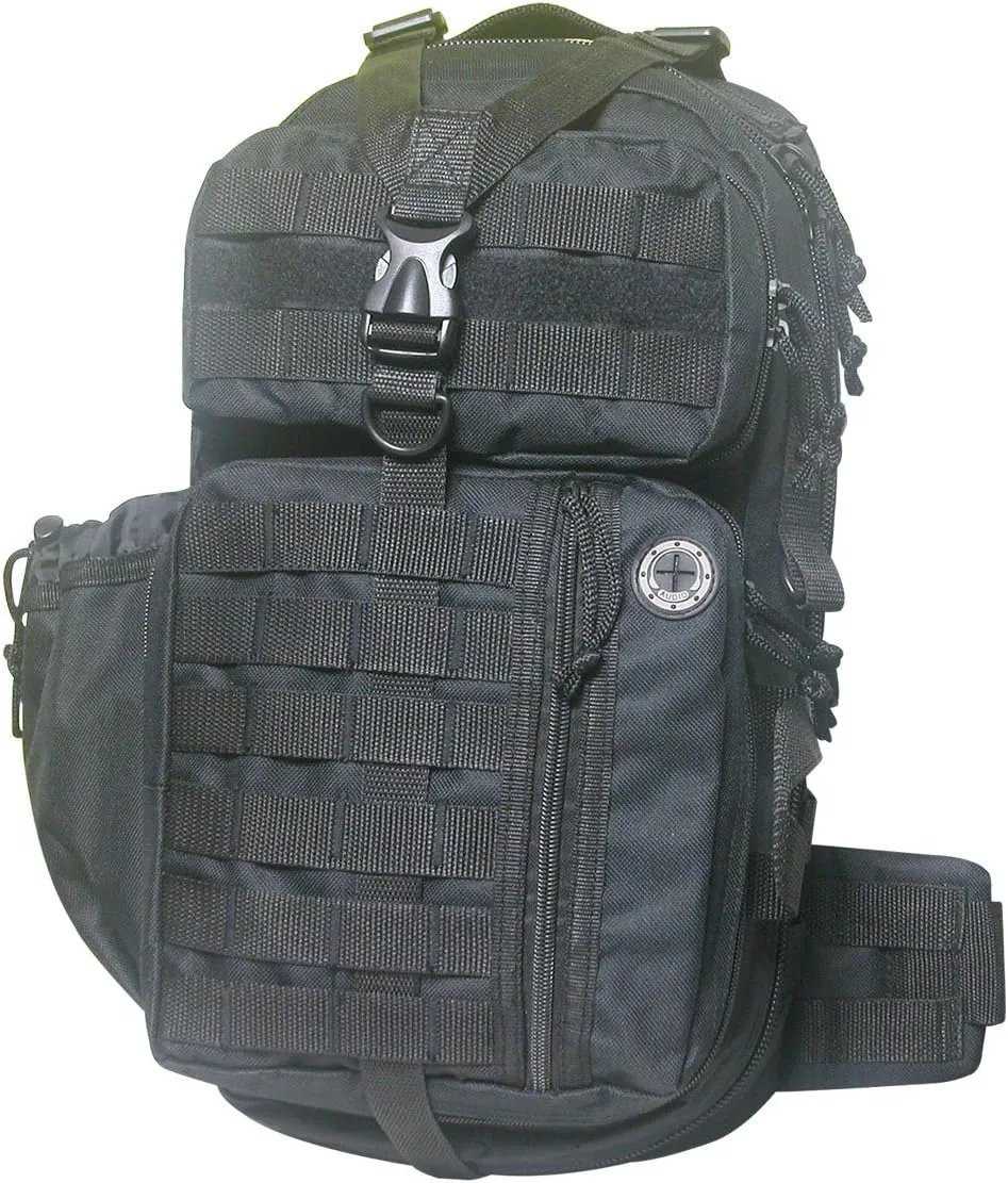 Mens Tactical Gear Molle Hydration Ready Sling Shoulder Backpack Daypack Bag