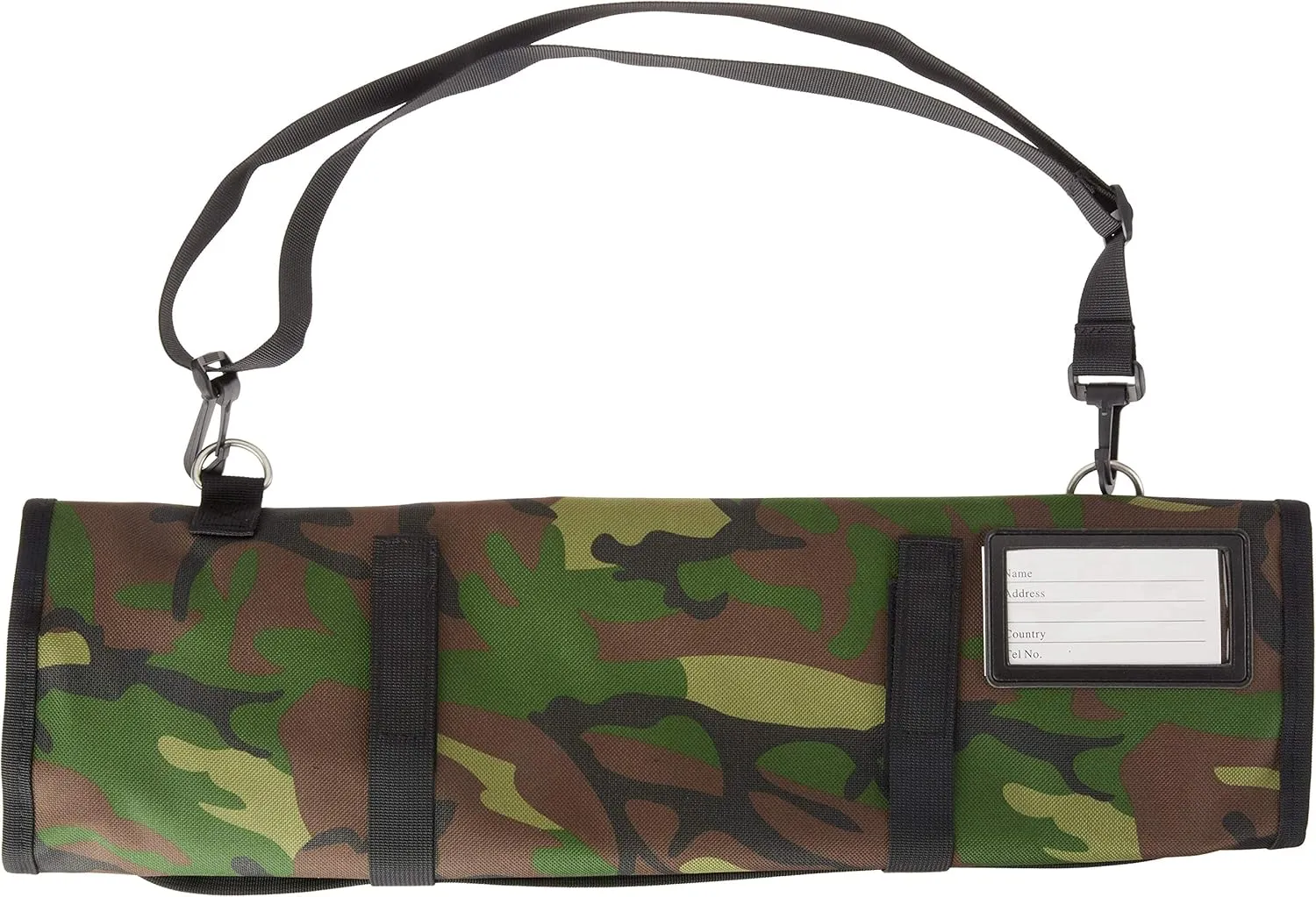Mercer Culinary 7-Pocket Knife Roll Storage Bag, Camouflage