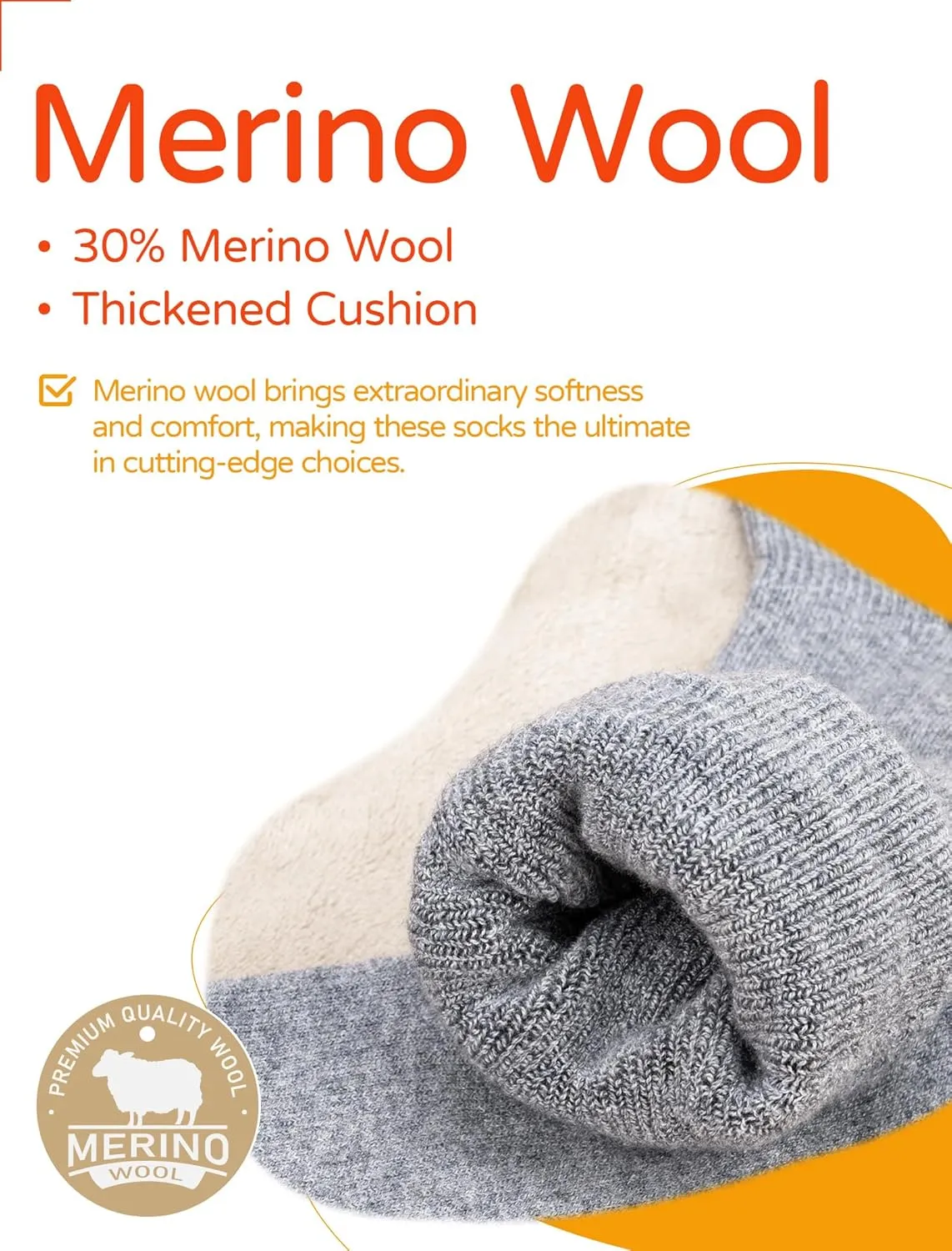 Merino Wool Compression Socks for Women Men (2/3 Pairs) Knee High Winter Thermal Thick Warm for Nurse Pregnant Travel