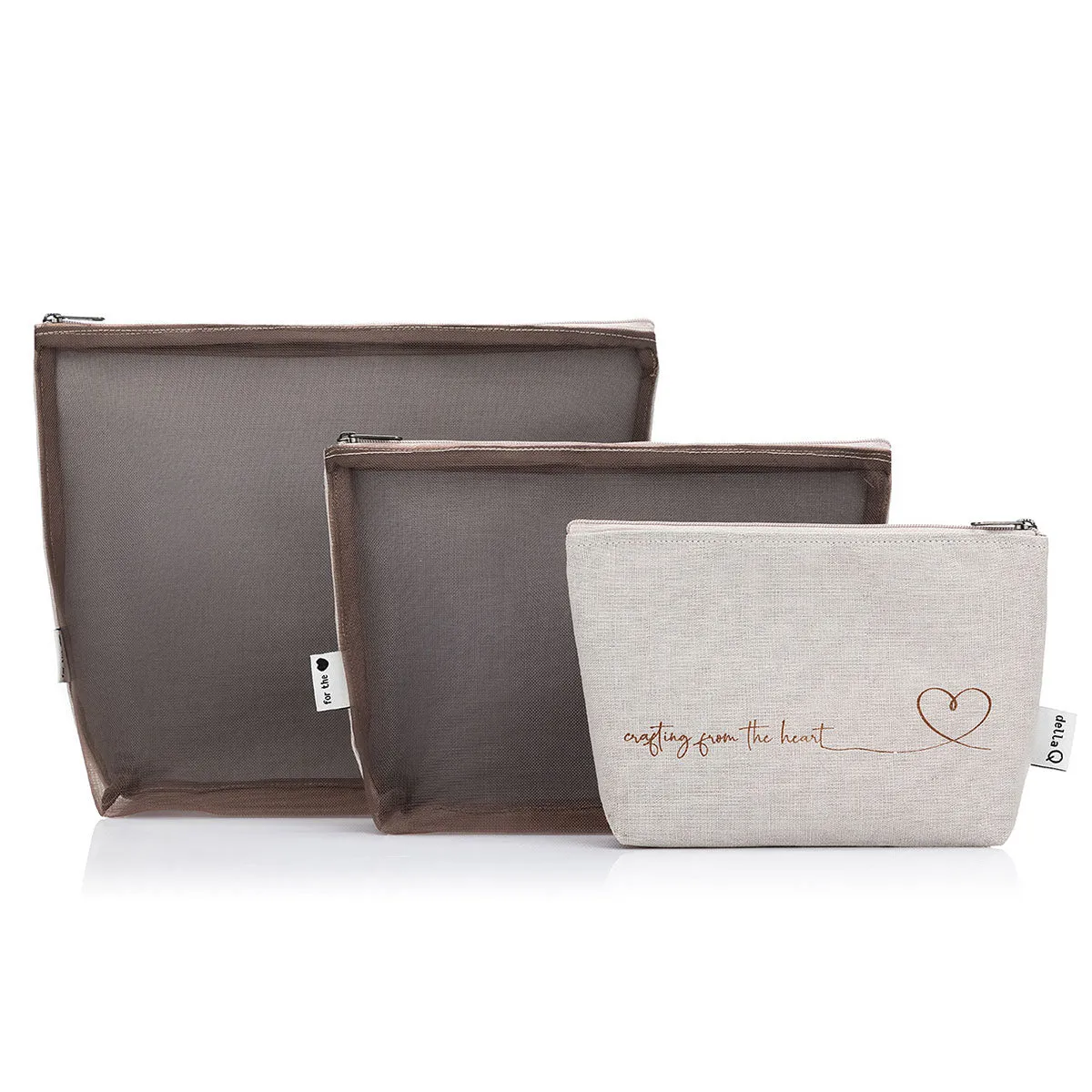 Mesh   Zip Collection | Linen Pebble