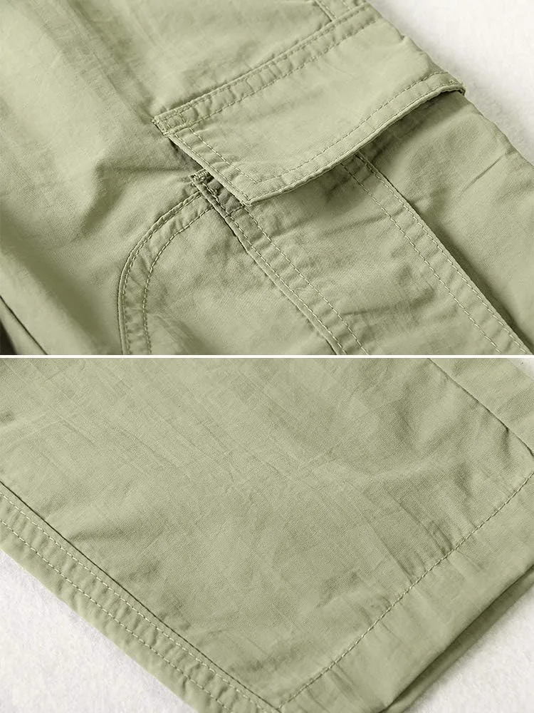 Mesinsefra Kids'Cargo Pants,Boy's Casual Outdoor Quick Dry Lightweight Hiking Climbing Camping Fishing Trousers