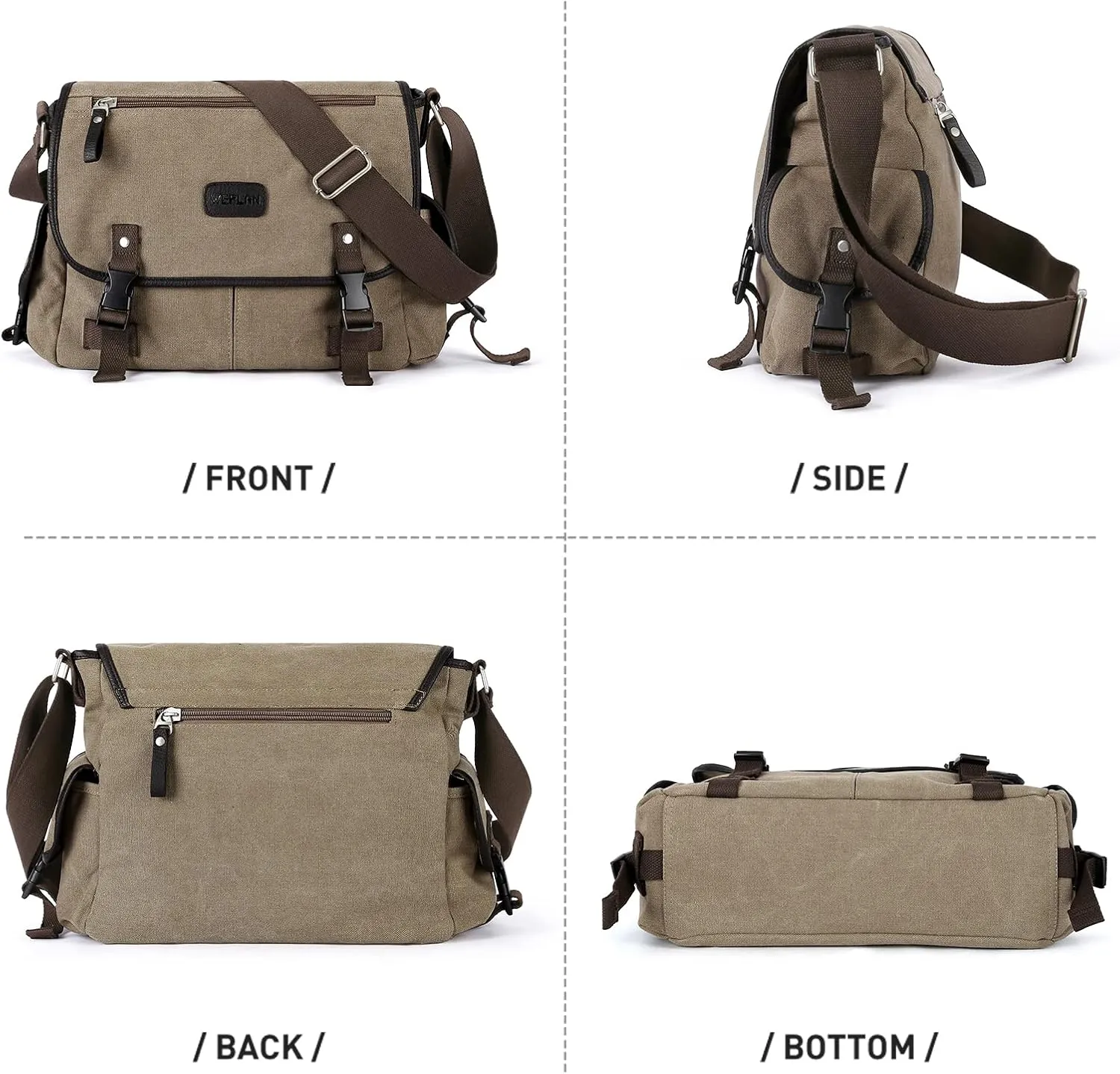 Messenger Bag Men,Waterproof Crossbody Bag,Satchel Shoulder Bag