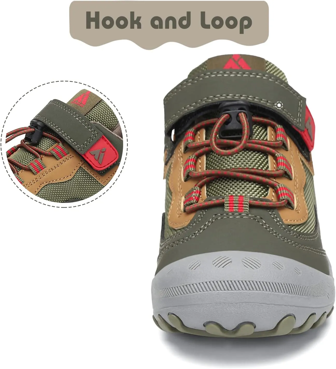 Mishansha Boy's Girl's Hiking Shoes Low Top Sneakers Outdoor Trekking Walking Climbing Running Shoes