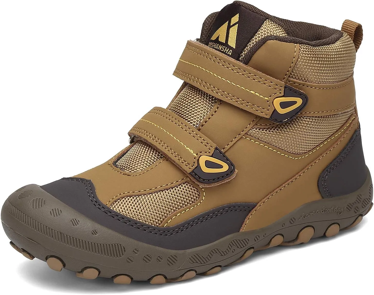 Mishansha Kids Hiking Boots Toddler Girls Boys Hiking Shoes Water-Resistant Anti-Collision Non-Slip Athletic Outdoor Trekking Boots