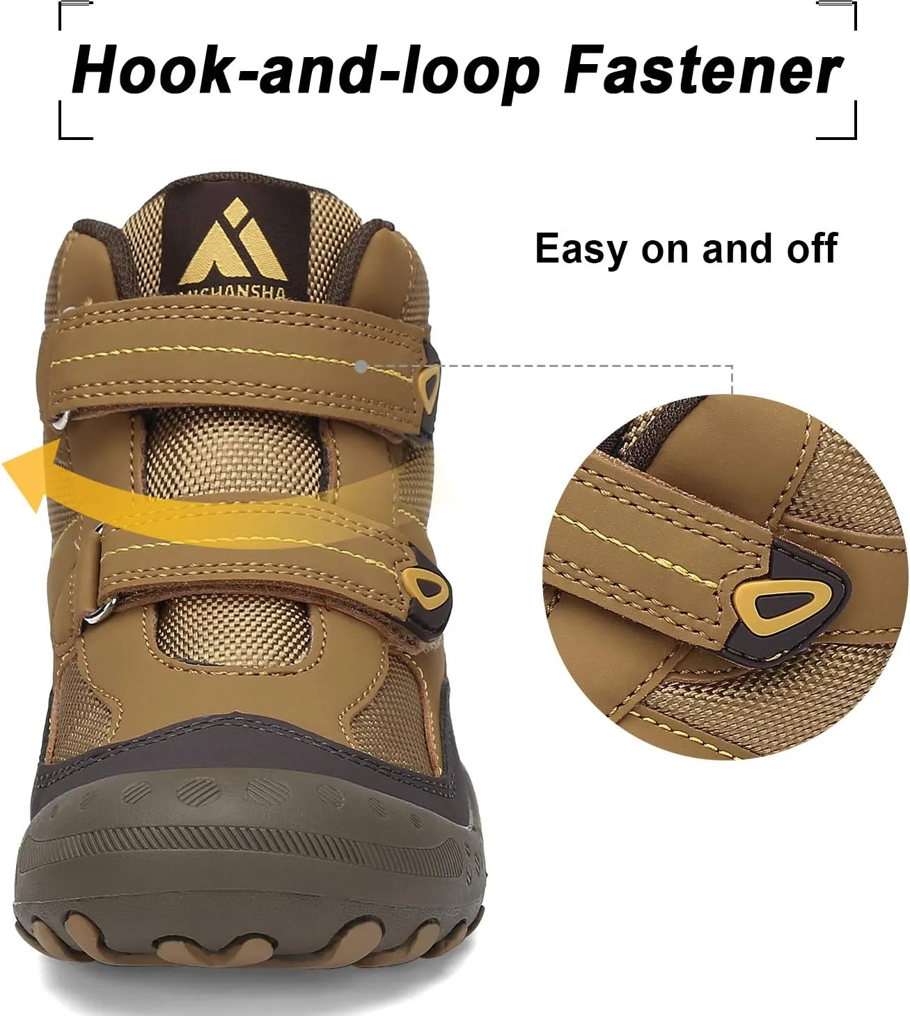 Mishansha Kids Hiking Boots Toddler Girls Boys Hiking Shoes Water-Resistant Anti-Collision Non-Slip Athletic Outdoor Trekking Boots