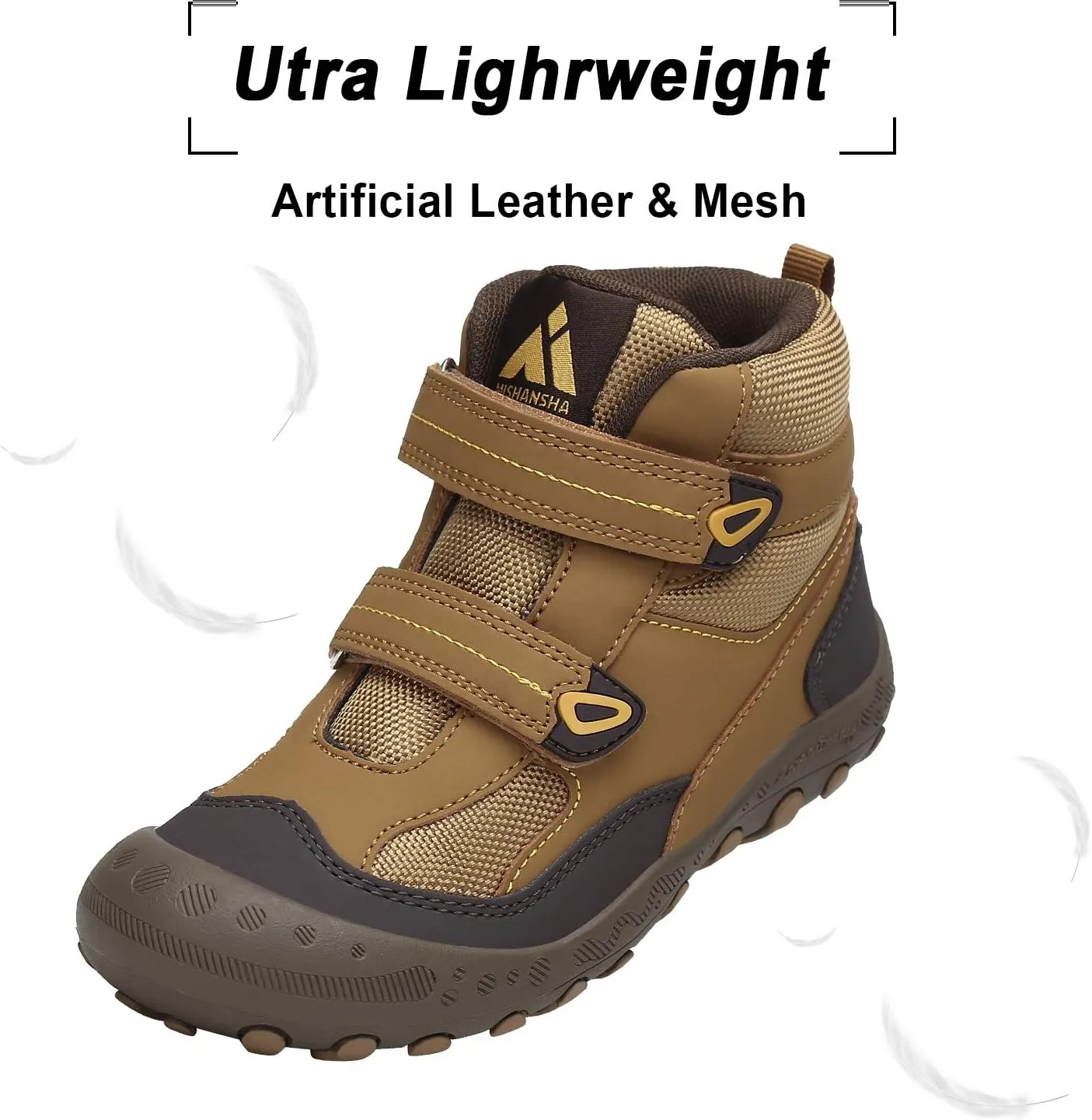 Mishansha Kids Hiking Boots Toddler Girls Boys Hiking Shoes Water-Resistant Anti-Collision Non-Slip Athletic Outdoor Trekking Boots
