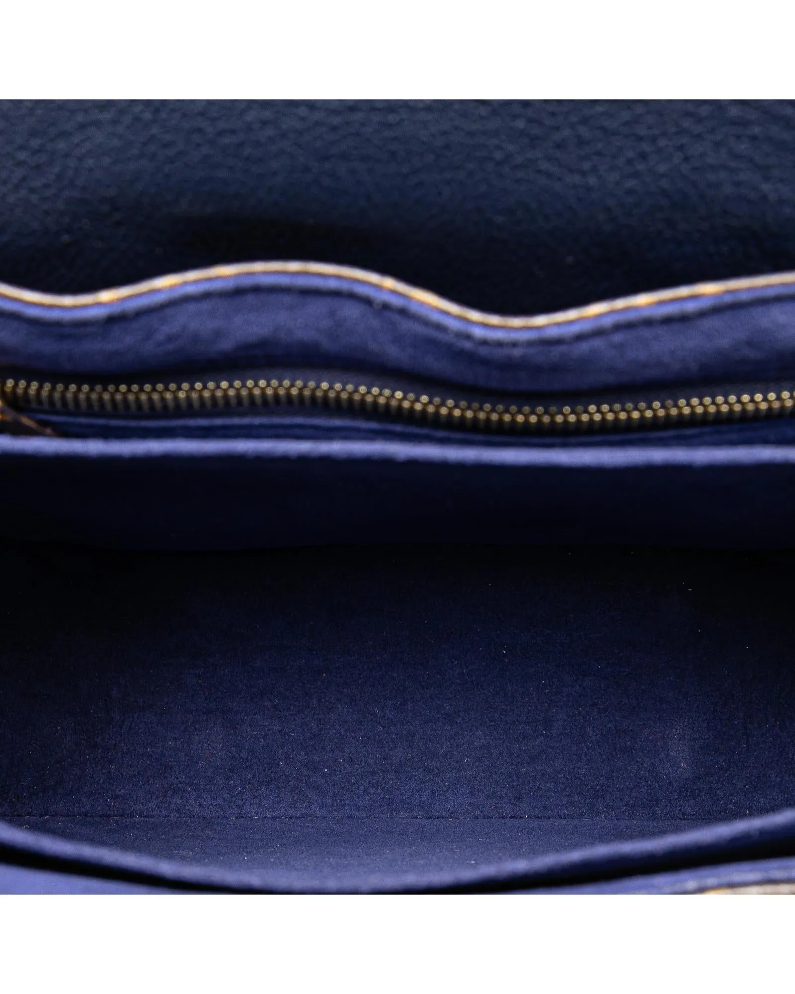 Monogram Canvas and Leather Bag with S-Lock Closure