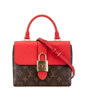 Monogram Canvas Locky Bag with Padlock Closure and Detachable Strap