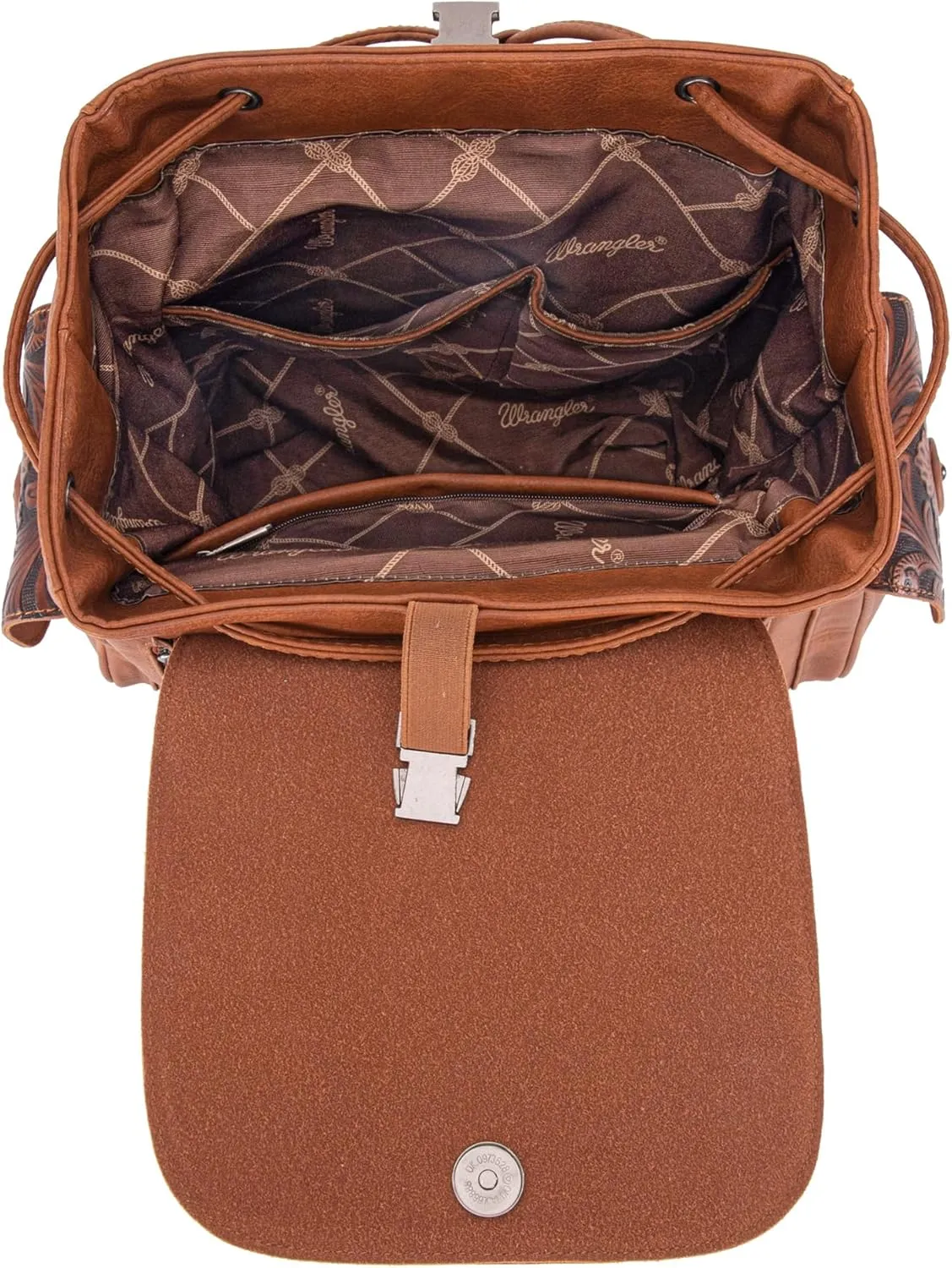 Montana West x Wrangler Backpack Purse for Women Men Western Backpack Floral Tooled Travel Bags