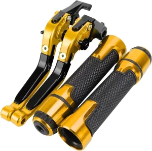 Motorcycle Accessories Brake Clutch Levers Handlebar Handle bar Hand Grips Ends for D┐UCATI 821 H┐YPERMOTARD 821 2013 2014 2015(C)